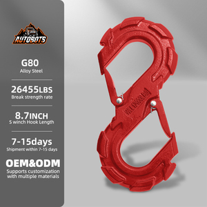 Gancho de Remolque en Forma de S AUTOBOTS, Gancho de Cabrestante de Alta Resistencia para Rescate Todoterreno, Liberación de Grillete de Cabrestante, Gancho de Remolque para Vehículos - Product Image 1