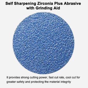 Disques de ponçage à changement rapide 2 et 3 pouces, type R Roll Lock - Disques de conditionnement en céramique, zircone et oxyde d'aluminium pour meuleuse d'angle - Product Image 3