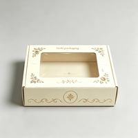 Boîte d'emballage pour gâteau transparente personnalisée haut de gamme avec fenêtre, boîtes en papier pour boulangerie personnalisées
