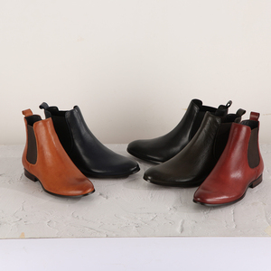 Botas Vaqueras <span class=keywords><strong>de</strong></span> Cuero <span class=keywords><strong>para</strong></span> <span class=keywords><strong>Mujer</strong></span>, Invierno, Punta Redonda, Tacón Grueso, Forro <span class=keywords><strong>de</strong></span> Cuero Genuino, Zapatos <span class=keywords><strong>de</strong></span> <span class=keywords><strong>Tobillo</strong></span> <span class=keywords><strong>para</strong></span> Damas - Product Image 4