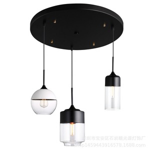 Lustre rond minimaliste moderne à source LED, à tête unique, pour lieux de loisirs - Product Image 5