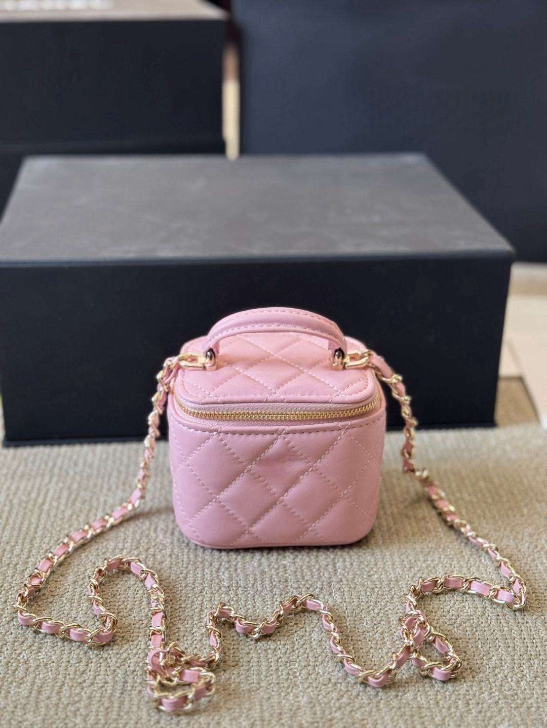 Pink-Genuine leather