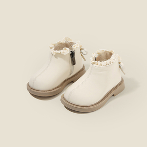 Versione coreana stivali in pelle per bambini Baby primavera autunno passo <span class=keywords><strong>scarpe</strong></span> con chiusura in Velcro <span class=keywords><strong>scarpe</strong></span> singole da <span class=keywords><strong>bambina</strong></span> alla moda - Product Image 1