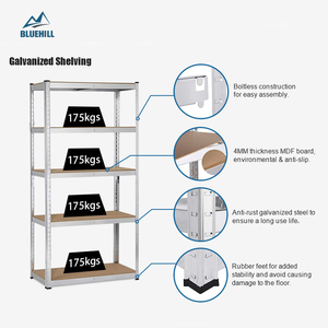 5 Layer 1800*900*400mm <strong>Boltless</strong> <strong>Shelving</strong> Storage <strong>Boltless</strong> Rack Shelves Industrial Warehouse Store Home Garage <strong>Shelving</strong> - Product Image 2