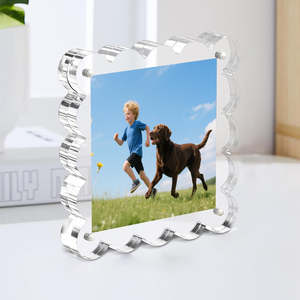 Nhà Máy Trực Tiếp Rõ Ràng Minh Bạch Đôi Hai Mặt Nam Châm 10 + 10Mm Acrylic Khung Với Sò Sò Cạnh Acrylic Từ Khung Ảnh - Product Image 4