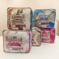 Lot de 3 couvertures Borrego à imprimé floral, en flanelle polaire, pour l'hiver, couvre-lit Sherpa Borrego, 3 pièces, taille King
