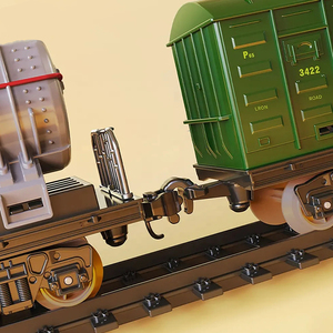 Ensemble <span class=keywords><strong>de</strong></span> <span class=keywords><strong>train</strong></span> à vapeur électrique classique <span class=keywords><strong>de</strong></span> 89 pièces avec lumières <span class=keywords><strong>de</strong></span> fumée réelles à 3 points, batterie rechargeable, jouet ferroviaire rétro pour cadeau <span class=keywords><strong>de</strong></span> vacances - Product Image 4
