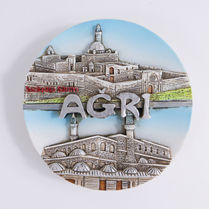 Aimants de réfrigérateur personnalisés en résine 3D, motifs villes turques, aimants puissants, peints à la main en relief, écologiques et durables - Product Image 4