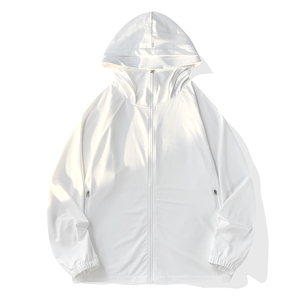 Ropa de protección solar de seda helada con logo personalizado, transpirable, con protección UV, para pesca y ciclismo, chaqueta fina de protección solar, transpirable y a la moda. - Product Image 5