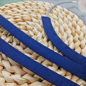 Venta Directa de Fábrica: Accesorios de Lencería de Nylon, Cinta Elástica para Sujetadores, Cinta de Tela de Terciopelo Azul para Aros de Sujetador - Product Image 1