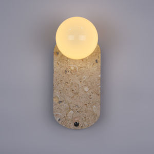 Factory Direct Nordic Style LED Warm White Travertine Wall <b>Lamp</b> <b>Bedroom</b> Bedside Stone Sconce Home Decor Lighting - Product Image 6