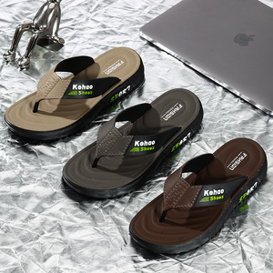 High <strong>Elasticity</strong> Men's Slippers Summer New Style Non-Slip Toe Post Design Thick Sole Casual Outdoor Wear-Resistant <strong>Sandals</strong> - Product Image 3