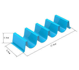 Ensemble de 6 supports de support de support de <span class=keywords><strong>style</strong></span> plateau de camion de taco pouvant contenir jusqu'à 4 <span class=keywords><strong>tacos</strong></span> chaque matériau de santé ABS très dur et robuste - Product Image 3