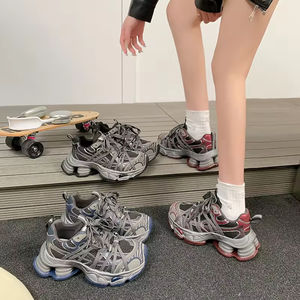 Zapatos de Mujer Nuevos de Fábrica con 20 Años de Experiencia, Suela Gruesa, Estilo Retro, Aumento de Altura, Estilo Vintage, Zapatos Deportivos Casuales de Pasarela para Mujer - Product Image 4