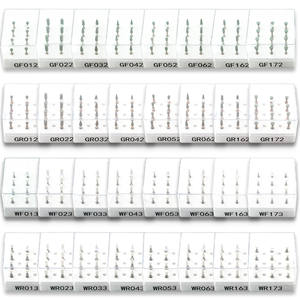 12 pz/scatola Prodotti Dentali Attrezzature per Laboratorio Odontotecnico Frese Abrasive per Lucidatura Dentale Frese in Pietra Montate Bianche Verdi - Product Image 1