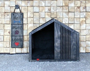 Özelleştirilmiş Modern <span class=keywords><strong>Pet</strong></span> mobilya ev katı ahşap büyük <span class=keywords><strong>Pet</strong></span> köpek evi sandık mobilya kapalı kedi köpek evi - Product Image 4