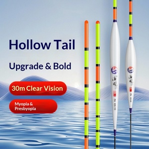 Galleggiante da Pesca Verticale Cavo Bianco 35cm-48cm con Coda Spessa e Visibile per Lanci a Lunga Distanza in Acque Profonde - Product Image 2