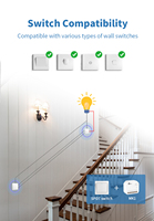 Mini module de commutation WiFi intelligent, contrôle de circuit individuel, installation facile pour la mise à niveau du système électrique domestique