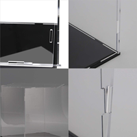 Vitrina Acrílica Personalizada Moderna, Transparente, a Prueba de Polvo, Desmontable, con Diseño Cúbico para Figuras, Fácil de Ensamblar