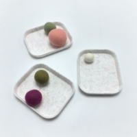 Plateau de rangement en feutre pour tiroir de bureau, organisateur pour bijoux, montres, clés, télécommandes