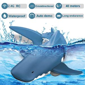 Jouet requin télécommandé 2,4G, bateau télécommandé, haute simulation de nage, jouet télécommandé radio, modèle de requin pour enfants, jeu <span class=keywords><strong>sous</strong></span>-<span class=keywords><strong>marin</strong></span> dans la piscine - Product Image 2