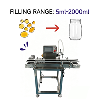 Machine de remplissage semi-automatique de précision 5ml-2000ml, pompe magnétique de table haute précision pour boissons et produits chimiques en verre