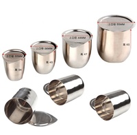Creuset en platine avec couvercle Pot en platine de laboratoire 5/10/20/30/50/80/100/150/200ml haute pureté 99.95% Labware