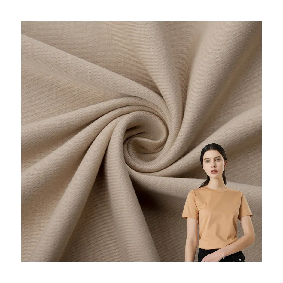 Boran Textile 50S Fabric 100% Cotton Single Jersey 195gsm Mercerized Cotton Knitted Fabric