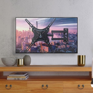 Support mural universel à <span class=keywords><strong>bras</strong></span> articulé pour téléviseurs de 10 à 55 pouces, support <span class=keywords><strong>TV</strong></span> à mouvement complet, mobilier de maison, noir, pour téléviseurs LCD/LED - Product Image 3