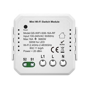 Miniinterruptor inteligente con WiFi, Control remoto inalámbrico RF, temporizador, módulo de relé, Control por voz, 100-250V, 16A, <span class=keywords><strong>Alexa</strong></span> y Google Home - Product Image 3