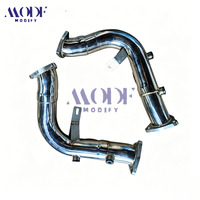 Tuyau d'échappement en acier inoxydable poli pour Audi S5 B8 Coupé 4.2L 2008-2012 conduite à gauche