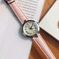 Jam tangan kuarsa Dial kecil wanita tradisional klasik jam tangan tiga baja tahan karat
