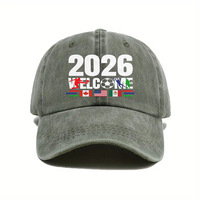 Gorra de Béisbol Lavable 2026, Unisex, Deportiva, 100% Poliéster, Primavera y Verano, Visera Curva, Protección Solar para Exteriores