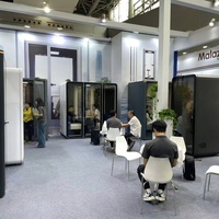 Cabina Silenciosa de Lujo UNIBOOTH, con Reducción de Ruido ISO 23351 de 33dB, Ignífuga, Instalación en 30-45 Minutos, para Salas de Reuniones, Fábrica, OEM, ODM