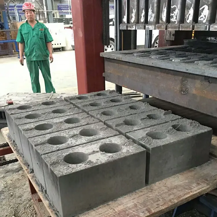 QT6-15 Автоматическая бетонная полая блочная машина для строительства