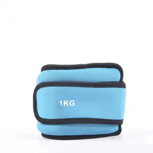 Vendita calda attrezzature portanti sacchi di sabbia regolabile Neoprene Sandbag caviglia polso peso braccialetti personalizzati pesi alla caviglia 1kg