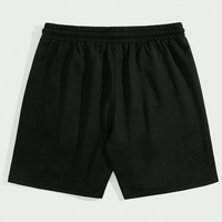 Shorts amples à taille haute pour homme, style streetwear sportif, avec cordon élastique, 80% coton 20% polyester, imprimé graphique vintage