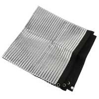 Voile d'ombrage réfléchissante en aluminium pour véranda et abri de voiture, filet d'ombrage haute densité pour cour extérieure