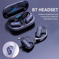 Écouteurs intra-auriculaires sans fil A520 de haute qualité avec crochets d'oreille, Bluetooth 5.3, sportifs, TWS, étanches IPX-7, affichage numérique