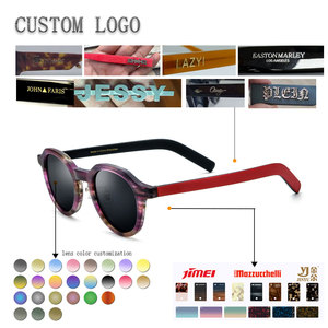 Lunettes de soleil rondes rétro, monture intégrale, verres miroir, monture multicolore, protection UV 100%, style décontracté unisexe pour adultes - Product Image 2