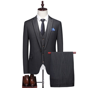 S1066Q <span class=keywords><strong>2022</strong></span> Otoño e Invierno nuevos hombres Casual guapo <span class=keywords><strong>moda</strong></span> novio traje de boda traje de tres piezas - Product Image 2