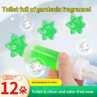 12 Pengharum Toilet Gel Pewangi Toilet Aroma Bunga Jeruk dengan Penghilang Bau dan Pembersih Toilet