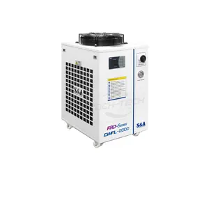 Lazer makinesi için CWFL-2000W yüksek güç su soğutma sistemleri devrilen ticari hava soğutucular