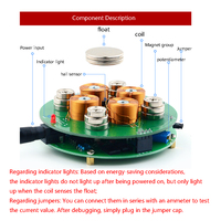 Kit de Levitación Magnética Electrónica ASC, Juguete Creativo Maglev, Adorno, Kit de Enseñanza de Soldadura Electrónica DIY