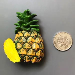 Creative 3D Acrylic Pineapple Lemon Cherry Fridge Magnet No <b>Battery</b> Needed for Refrigerator Gift Home Decoration - Product Image 3