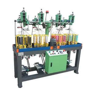 Máquina para hacer trenzas Máquina trenzadora de 16 husillos Máquina trenzadora textil