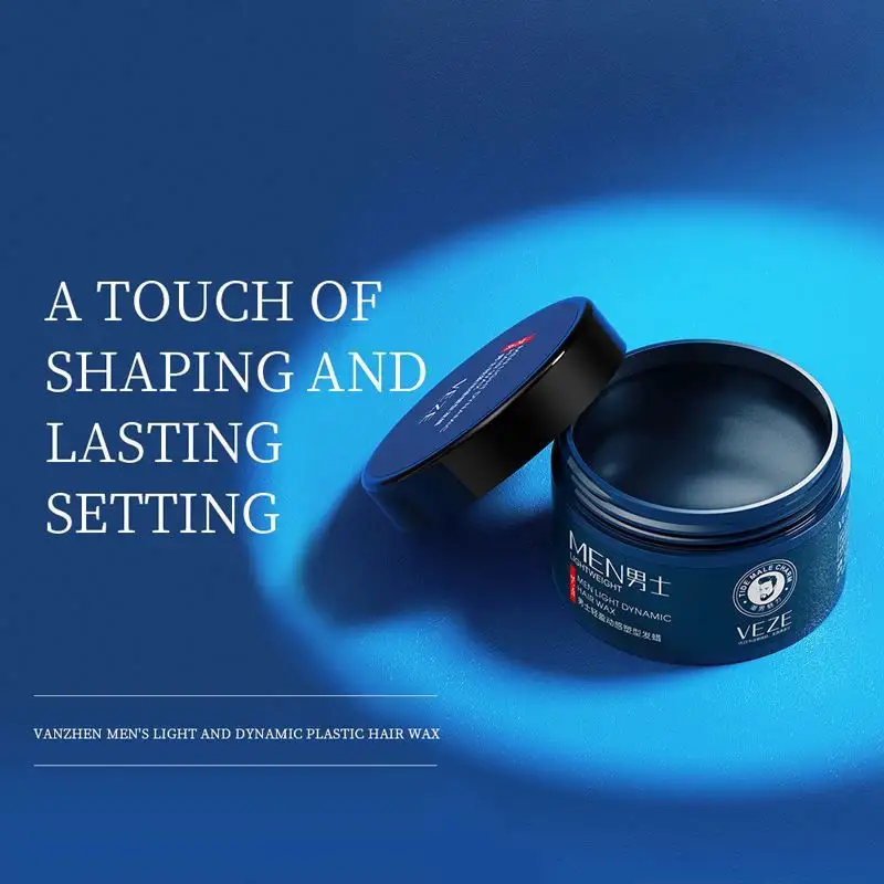 OEM VEZE wholesale professional gel brand water based firm strong hold edge control wax hair styling pomade for man