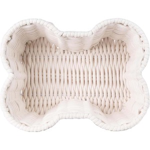 Cesta de juguetes de madera con asas, organizador de almacenamiento con <span class=keywords><strong>pizarra</strong></span> divertida para escribir, ideal para juguetes masticables de perro - Product Image 2