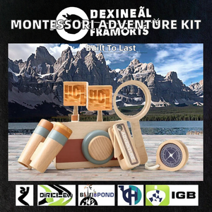 Kit de jeu d'aventure en bois Montessori pour les enfants de 2 à 4 ans - Jouets éducatifs d'extérieur pour les tout-petits, apprentissage précoce, ensemble de découverte de la <span class=keywords><strong>nature</strong></span> - Product Image 2