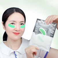 Patchs Oculaires Dissolvants à Micro-aiguilles Marque Blanche Acide Hyaluronique Peptide Anti-rides Raffermissant Cernes et Poches Végan OEM